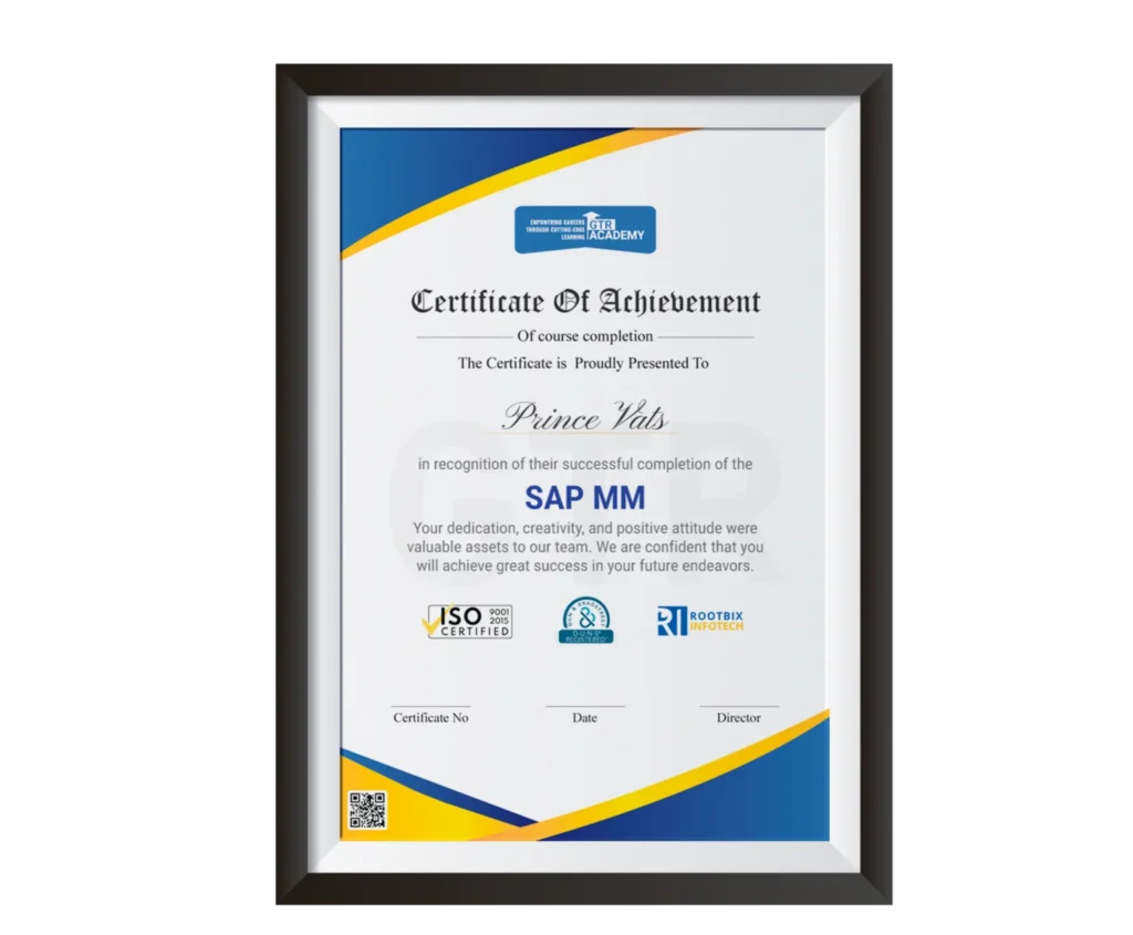 SAP MM Course